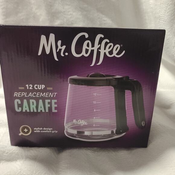 Mr. Coffee Replacement Carafe 12 Cup Fits Several Models Black NEW SEALED OEM - Picture 1 of 4